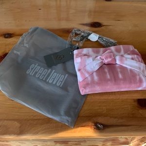 STREET LEVEL Knotted Square Convertible Clutch NWT